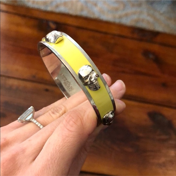 Alexander McQueen Jewelry - 3D Alexander McQueen Signature Skull Bangle Yellow